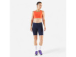 Short cycliste running femme - kiprun run 900 light bleu marine