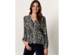 Blouse manches longues imprimée GRIS Femme