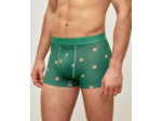 Boxer vert en coton motifs oursons