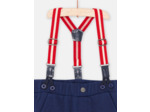Pantalon chaud à bretelles pour bébé garçon