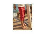 Pantalon rouge à retrousser pour garçons