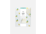 Parure de lit king size réversible à motif citrons