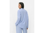Chemise oversize rayée en jersey