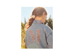 Veste en jean pour fille avec broderie « M ».