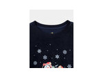 Pyjama garçon bleu marine bonhomme de neige