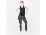 Legging de fitness taille haute femme, vert