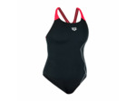 Maillot de Bain 1 Pièce Natation Femme ARENA SWIMPRO SOFT Noir Rouge