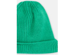Bonnet en maille côtelée verte pour garçon