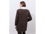 Caban uni MARRON Femme