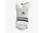 CHAUSSETTES DE SPORT HAUTES ADIDAS STRIPES NOIR BLANC LOT DE 4
