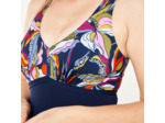 Maillot de bain 1 pièce aquafitness Femme - Rosy yvo bleu