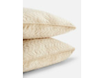 Lot de 2 coussins carrés en maille torsadée