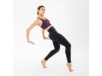 Legging de danse moderne taille haute femme, noir