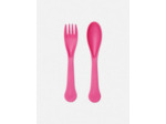 Lot de 2 couverts réutilisables en plastique