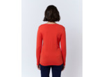 Pull fin uni ORANGE Femme