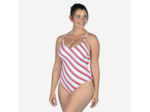 Maillot de Bain de Natation Femme 1 Pièce Lila Line Red