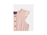 Combinaison courte rose clair pour bébé fille