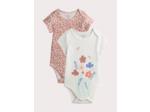 Lot de 2 body à imprimé fleuri pour bébé fille