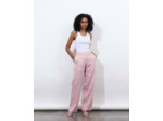 Pantalon long large uni ROSE PALE Femme
