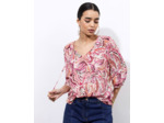 Blouse manches 3/4 imprimée ROSE Femme