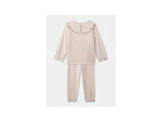 Pyjama en velours rose clair pour filles