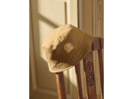 Chapeau reversible jaune et marron