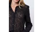 Chemisier manches longues uni NOIR Femme