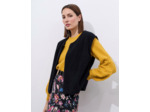 Gilet court uni NOIR Femme