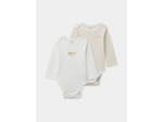 Lot de 2 bodies à rayures ou uni Bébé Garçon