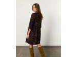 Robe courte imprimée NOIR