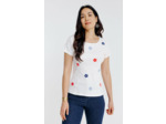 Tee-shirt brodé manches courtes