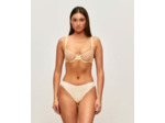 Soutien-gorge corbeille en mesh avec citrons brodés