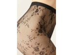 Collant en dentelle florale