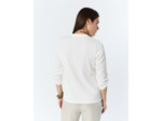 Top manches 3/4 uni BLANC Femme