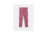 Leggings à imprimé floral fuchsia pour filles