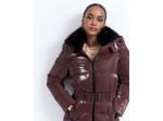 Doudoune mi-longue unie BORDEAUX Femme