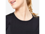 T-shirt ample lasercut cardio training femme Noir