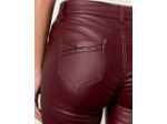Pantalon long slim uni BORDEAUX Femme