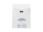 T-shirt blanc à volants pour filles