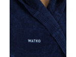 PEIGNOIR DE BAIN FEMME WATER POLO COTON EPAIS BLEU FONCE