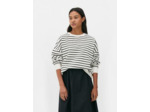 Sweat-shirt oversize à rayures