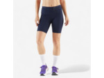 Short cycliste running femme - kiprun run 900 light bleu marine