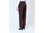 Pantalon long droit uni MARRON Femme