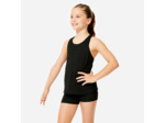Débardeur dos nageur gym fille, noir