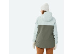 Veste de snowboard 1/2 zip femme, SNB 100 vert kaki