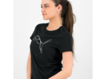 Tee shirt imprimé logo Puma femme - noir