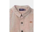 Chemise manches courtes rayée