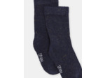 Chaussettes brillantes bleu marine bébé fille