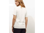 T-Shirt manches courtes imprimé placé BLANC Femme