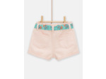 Short en denim rose pour bébé fille